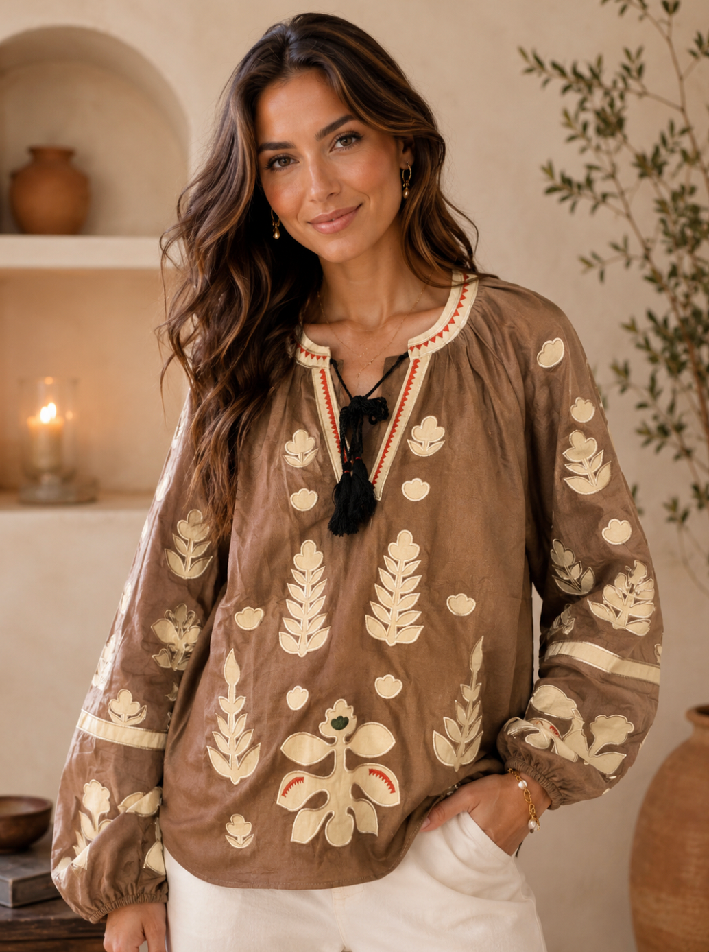 Montana bomullsbluse